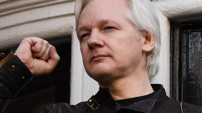 Wikileaks founder Julian Assange, photographed in 2017, is imprisoned in London and faces extradition to the United States over the 2010 publication of thousands of leaked classified documents. Picture: JUSTIN TALLIS/AFP