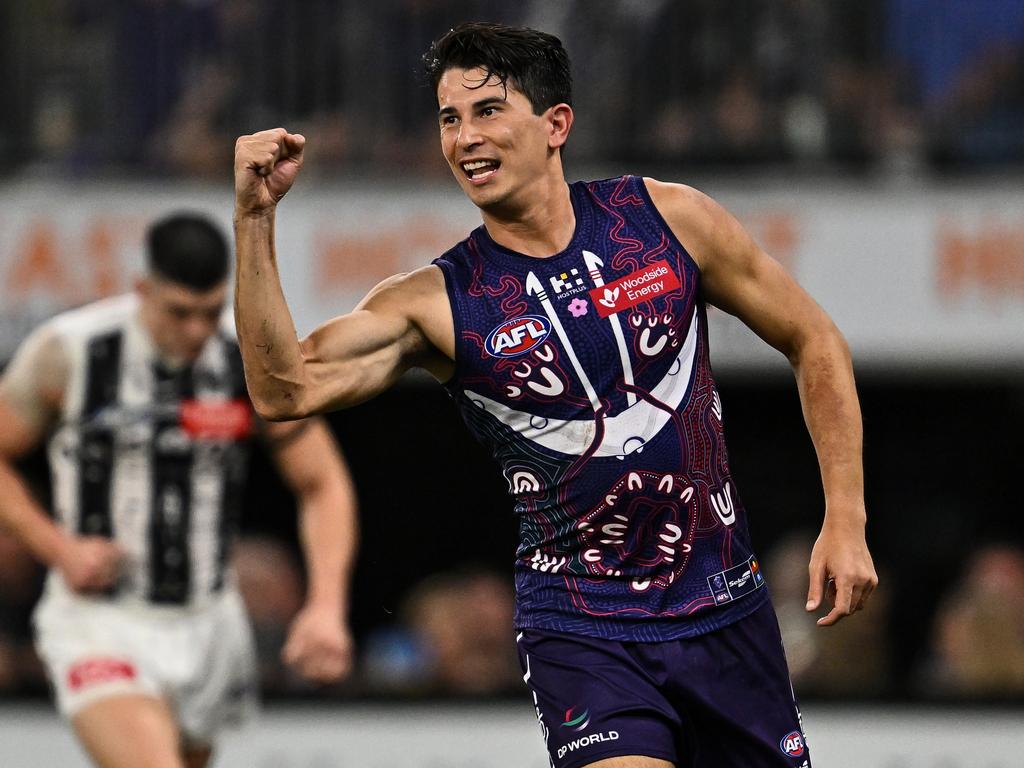 Bailey Banfield celebrates a goal. Picture: Getty Images