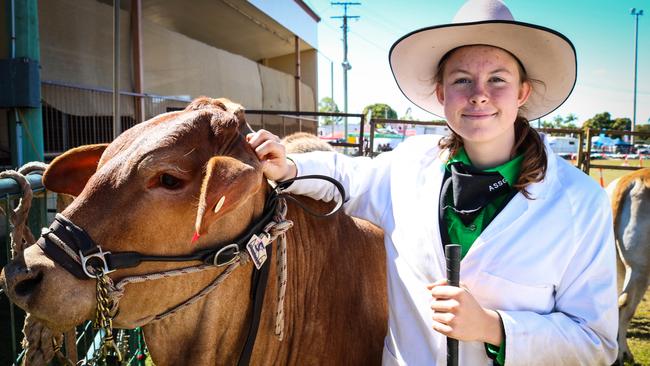 Charlotte Deem of Winton was among the All Souls St Gabriels School Cattle Club team members at a recent show