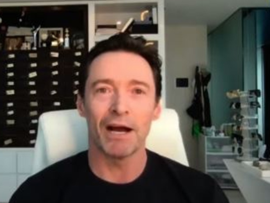 Hugh Jackman joined the boss of the World Health Organisation to launch a campaign to help end the coronavirus. Picture: YouTube