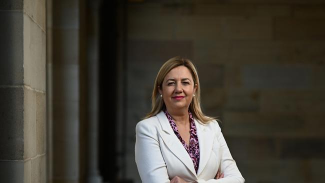 ueensland Premier Annastacia Palaszczuk stands for a portrait at Parliament House in Brisbane. The state election will be held this time next year. Picture: Dan Peled / NCA NewWire