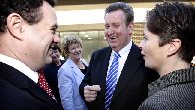 From left, Penrith MP Stuart Ayres, Minister for Health Jillian Skinner, then Premier Barry O'Farrell and Mulgoa MP Tanya Davies inspect Nepean Hospital’s East Block when it first opened.