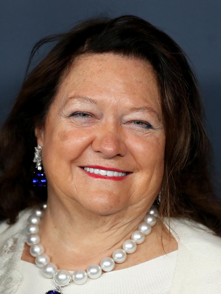 Gina Rinehart has become rich from iron ore. Picture: Brendon Thorne/Getty Images