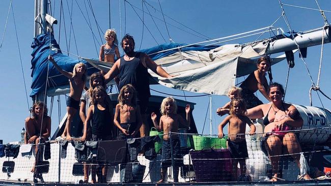 The Soetekouw family has been living on the yacht for the past two years.