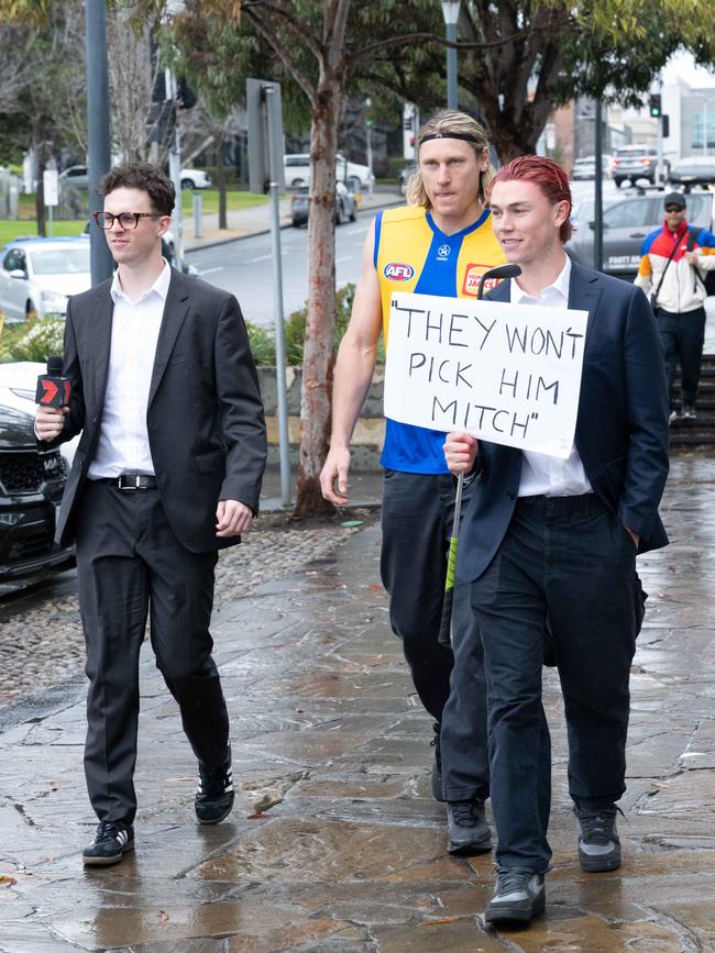 12. Max Holmes as Mitch Cleary, Mark Blicavs as Harley Reid and Tanner Bruhn as Sam McClure. Picture: Brad Fleet