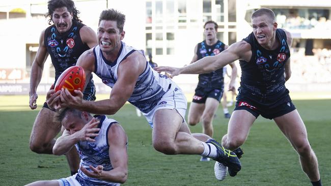 Veteran Cat Tom Hawkins is also putting his hand up to sit fourth in this year’s Coleman Medal race.