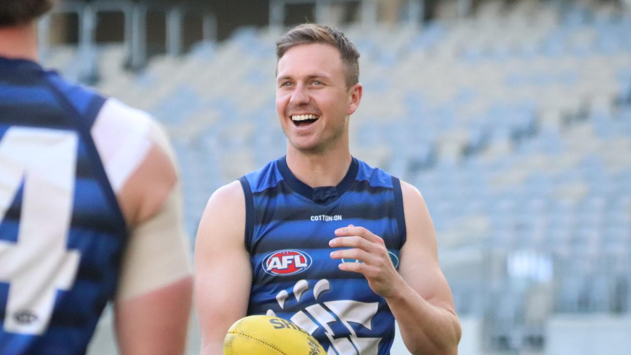 Mitch Duncan can be selected as a forward or midfielder in KFC SuperCoach next season. Picture: Dave McPherson/Geelong Cats