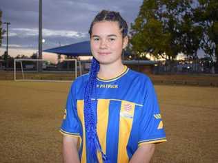 SOCCER STAR: Warwick girl Jessy Holley has been playing hard for the South-West Queensland team during the Football Queensland Community Cup. Picture: Kate McCormack