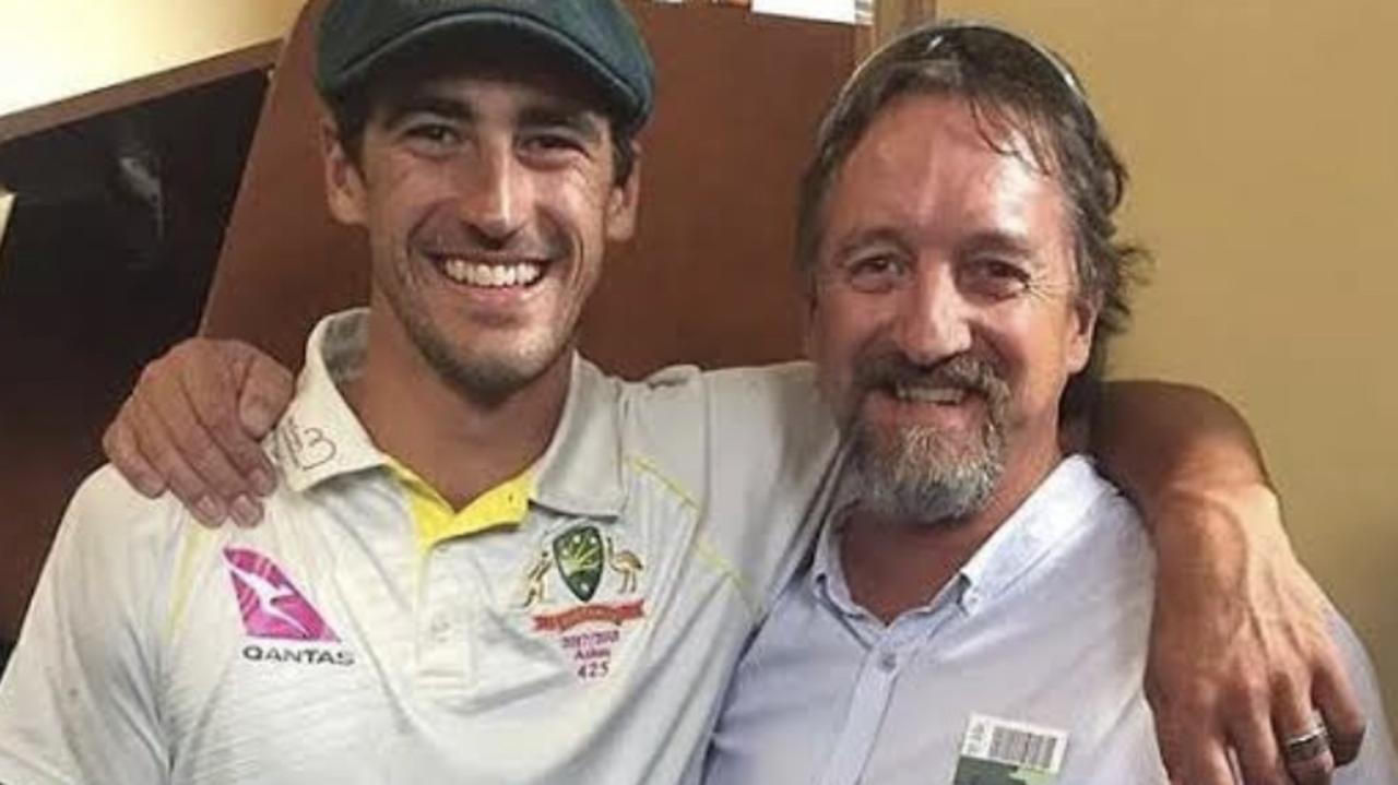 Australian cricketer Mitchel Starc with his father Paul, who lost his battle with cancer last summer.