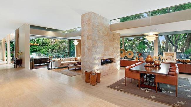 Inside the Onley residence in Vaucluse.