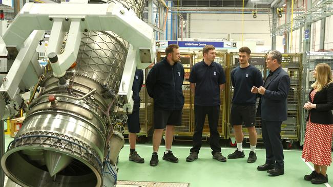 UK aircraft parts, like Rolls Royce engines, will be exempt for US tariffs. (Photo by Peter Nicholls/Getty Images)