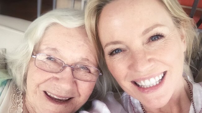 Rebecca Gibney and her mum Shirley