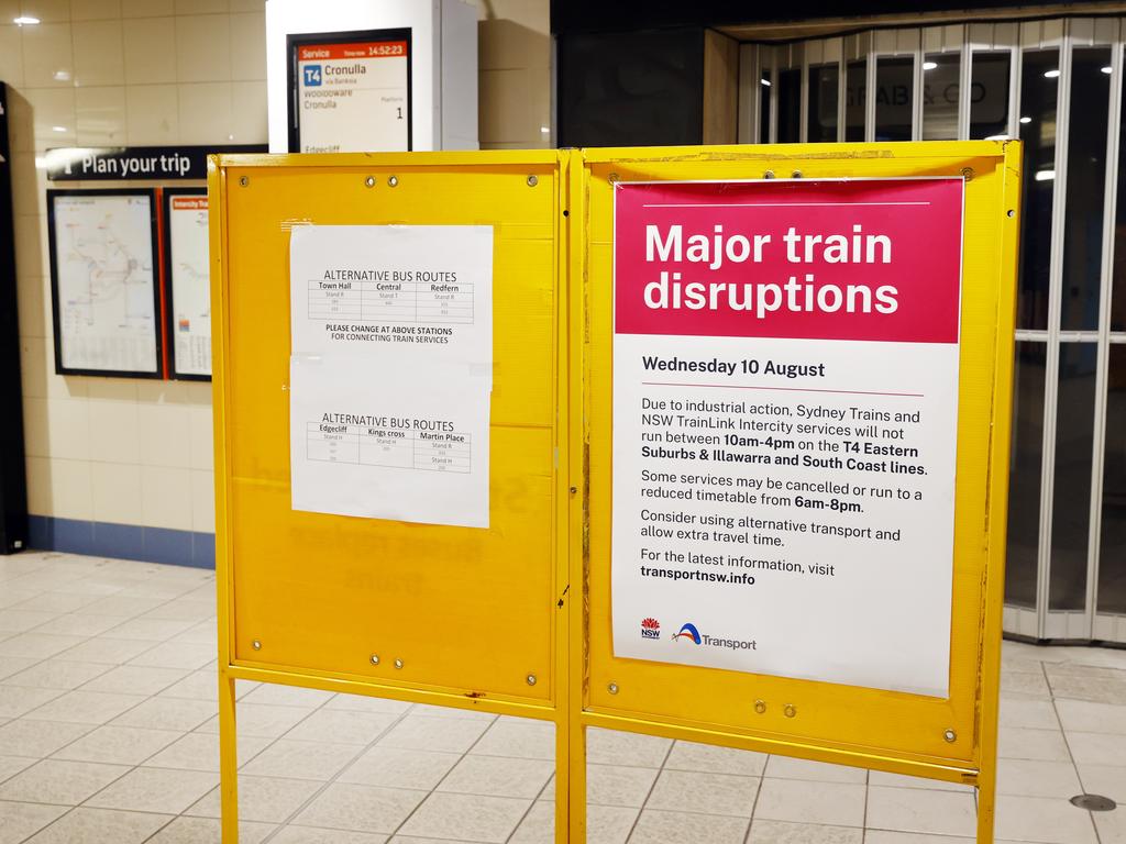 More train disruptions for sydney commuters with ramped up industrial