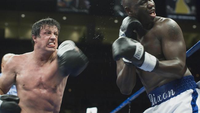 Actor Sylvester Stallone in scene from film "Rocky Balboa".