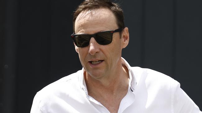 Outgoing Collingwood CEO Mark Anderson at Victoria Park. Picture: Darrian Traynor/Getty Images