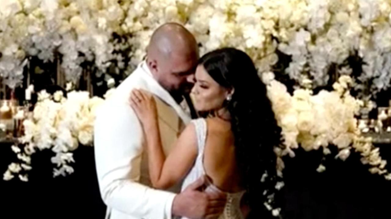 Marina Morgan was honeymooning on Hamilton Island with her husband Robbie when she died after a golf buggy rolled. Picture: 9 NEWS