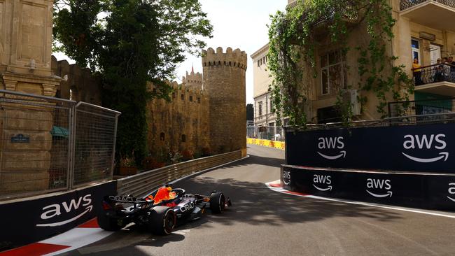 Formula One has raced through the historic old city of Baku since 2016. (Photo by Alex Pantling/Getty Images)