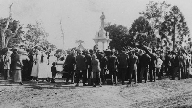 The Upper Coomera war memorial. The Cenotaph has been there since 1918, built to honour soldiers in the First World War.