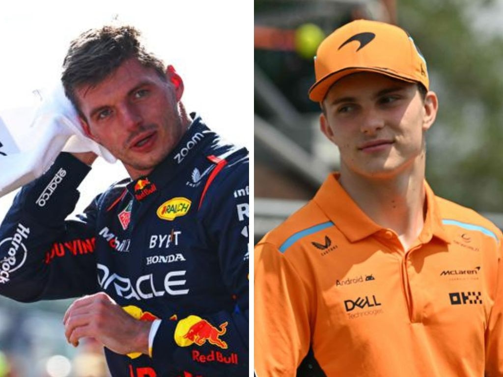 Max Verstappen and Oscar Piastri. Photos: Getty Images