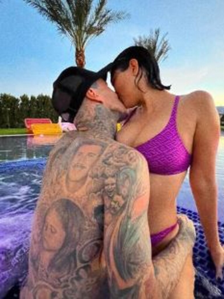 Kourtney and Travis are very into PDA. Picture: Instagram