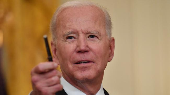 US President Joe Biden has ordered intelligence services to investigate the possibility that the coronavirus escaped from a lab. Picture: AFP