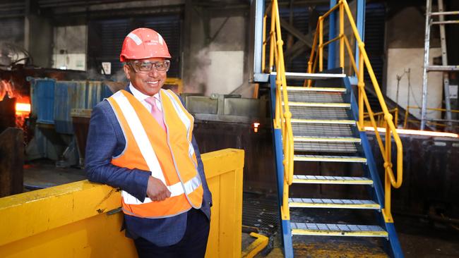 GFG Alliance boss Sanjeev Gupta has approached General Motors Holden to buy assets from the closed Elizabeth factory. Picture: Renee Nowytarger / The Australian