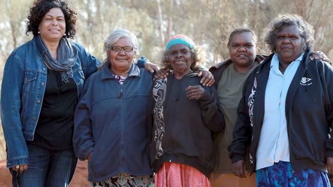 Andre Mason alongside other members of the NPY Women's Council.