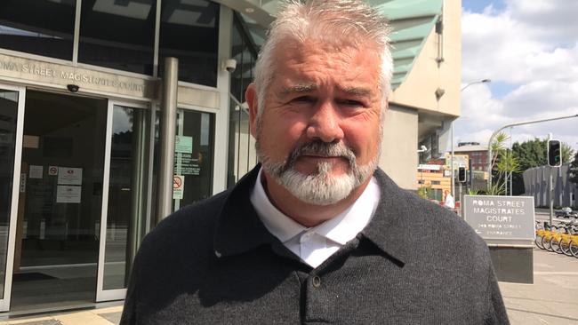 Ipswich City Council contractor Wayne Francis Innes outside Brisbane Magistrates Court in September 2017. Picture: AAP/Sarah Motherwell