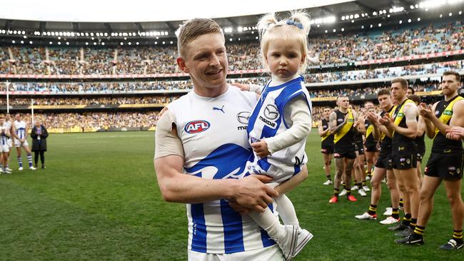 Jack Ziebell played his final game on Saturday. (Photo by Michael Willson/AFL Photos via Getty Images)