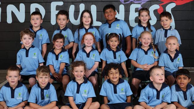 My First Year: Ormeau State School Prep E. Back row: Benji, Luka, Ruby, Jaxson, Isabella, Arlo. Middle row: Pymm, Zariah, Brooklyn, Avia-Rose, Freya, Owen. Front row: Vinny, Lucas, Elodie, Adam, Kash, Ryaan. Picture Glenn Hampson