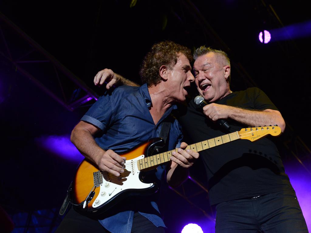 Ian Moss and Jimmy Barnes back together with Cold Chisel 2018. Picture: Brenton Edwards