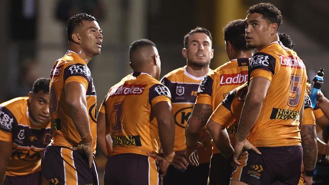 The Broncos had nobody to lift them against the Tigers. Picture: Cameron Spencer/Getty Images