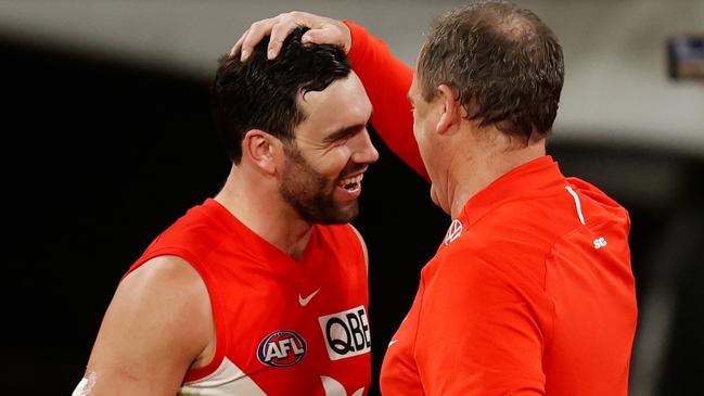 The McCartin family hugely appreciates Swans premiership coach John Longmire’s support for both Paddy (pictured) and Tom. Picture: Getty Images