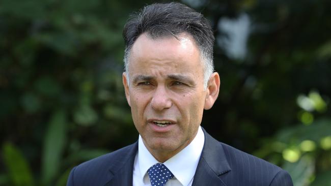 Victorian Liberal party member for Hawthorn John Pesutto is seen at a press conference outside Parliament House in Melbourne, Wednesday, December 5, 2018. Victorian Liberal leader hopeful John Pesutto has blamed the federal party's stance on climate change and leadership crisis for the loss of his blue-ribbon seat at the state election. AAP Image/David Crosling) NO ARCHIVING