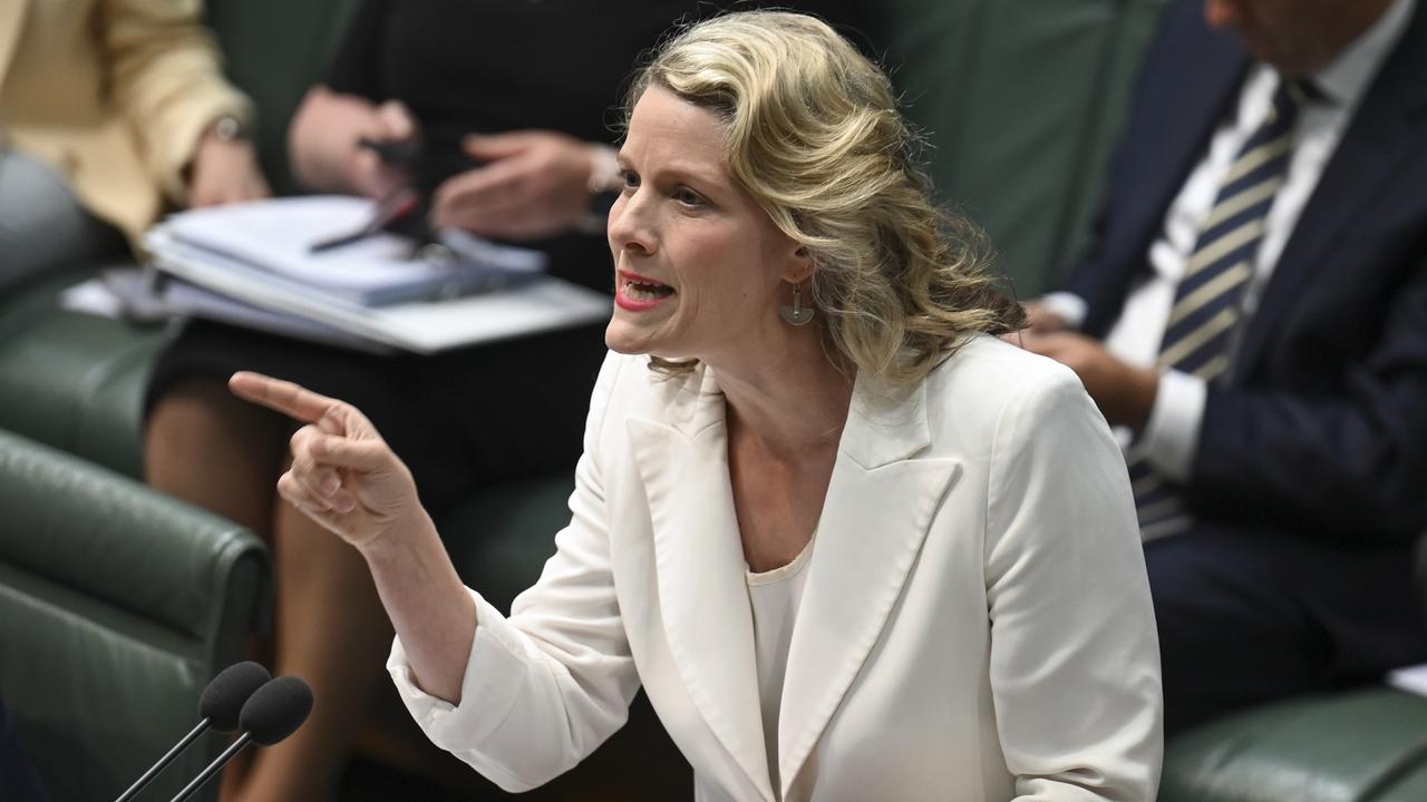 Home Affairs Minister Clare O'Neil fields questions on the fallout from criminals released from detention at Question Time on November 30. Picture: NCA NewsWire / Martin Ollman