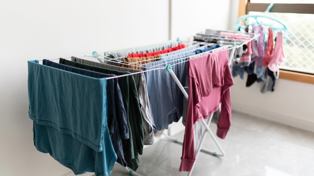 Drying clothes inside new arrivals