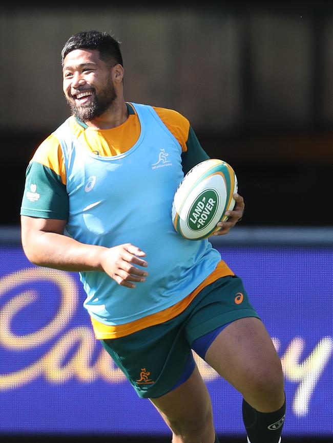 Folau Fainga'a during captain’s run at Adelaide Oval.