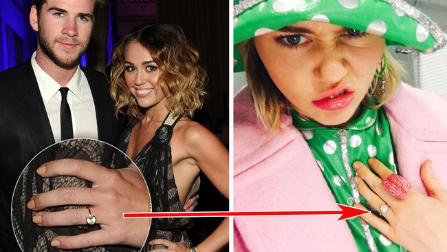 Miley Cyrus engaged to Liam Hemsworth ...