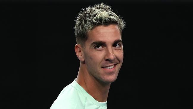 Thanasi Kokkinakis wouldn’t be drawn on tanking talk. Picture: Mark Kolbe/Getty