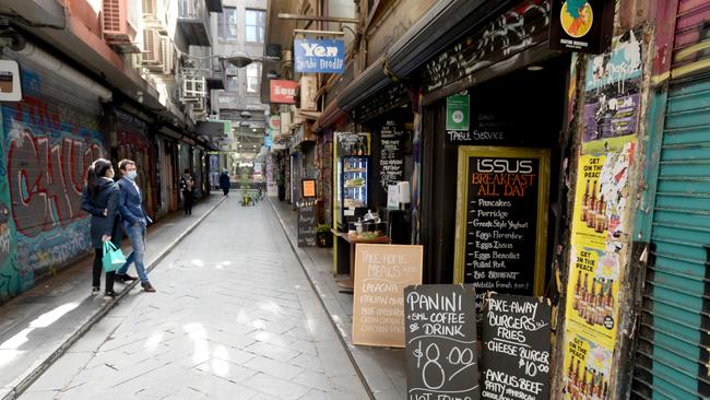 Inner Melbourne has become a ghost town.