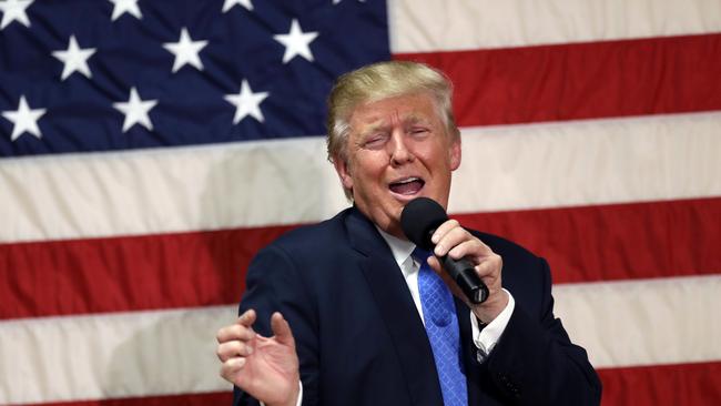 Republican presidential candidate Donald Trump speaks at a town hall forum earlier this week. Picture: Robert F. Bukaty/AP