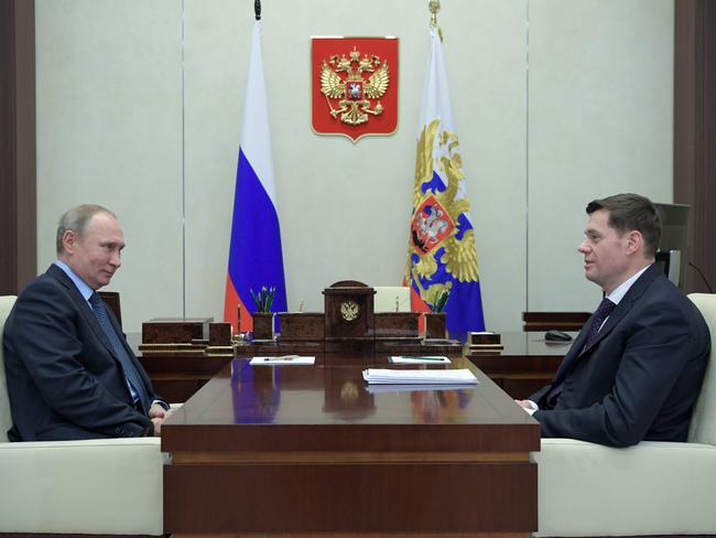 Russia's President Vladimir Putin and Severstal Board Chairman Alexei Mordashov. Picture: Getty