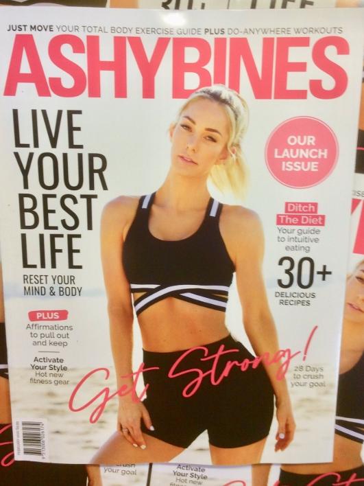 Gold Coast fitness guru Ashy Bines’ magazine.