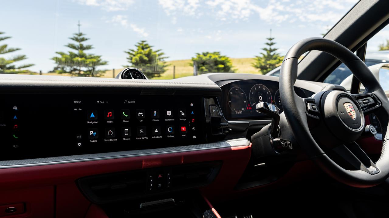 Porsche’s Cayenne has three digital screens across the dashboard.