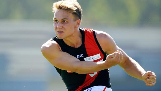 Dylan Clarke in action for Essendon’s VFL side. Picture: Mark Stewart