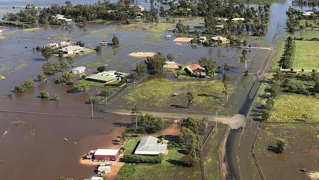 The Queensland town of Goondiwindi, which was impacted by flood waters. Picture: Yolande Woods