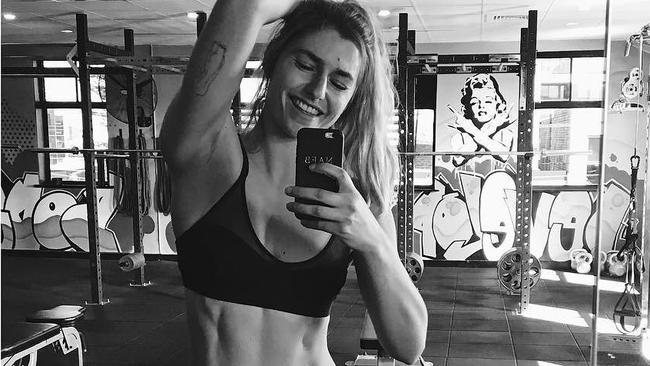 Fran Abbott shares photos on her Instagram page about how she trains.