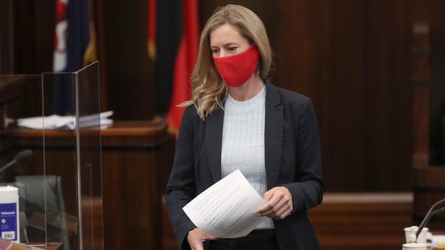 Labor leader Rebecca White. Parliament question time the first as Premier for Jeremy Rockliff. Picture: Nikki Davis-Jones