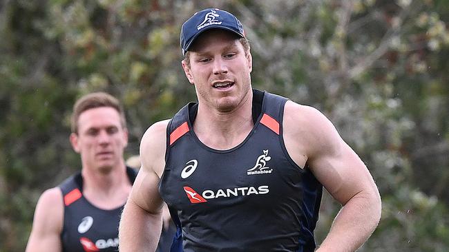 David Pocock won’t take part in the Wallabies’ clash with South Africa as he nurses a neck injury. Picture: AAP