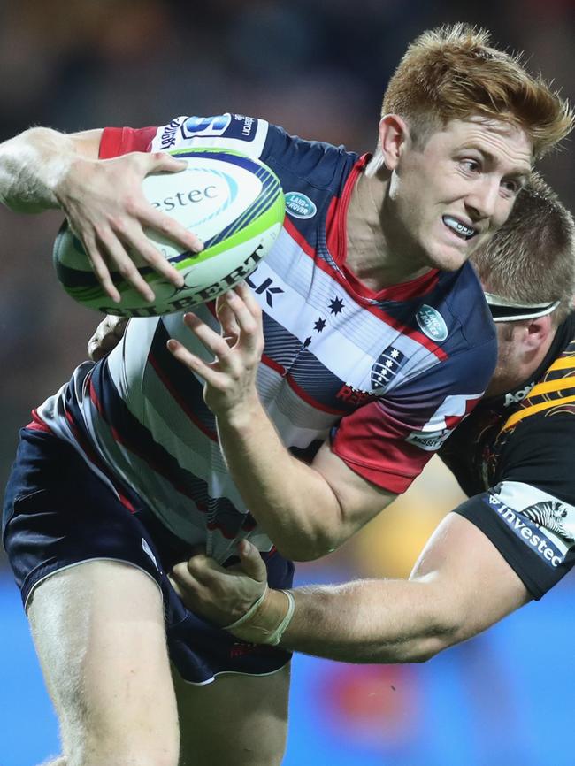 Nic Stirzaker hopes Rebels coach Tony McGahan hears him. Picture: Getty Images